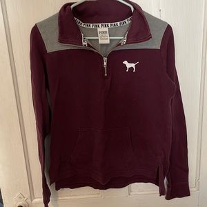 PINK VS quarter zip.